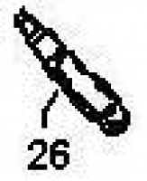 Nr.26 Kerzenentstörstecker  98mm Zylinder 2