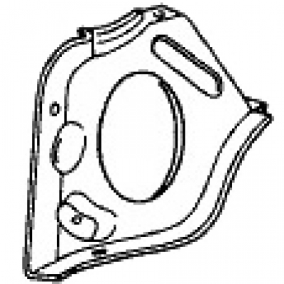 Abdeckblech für Drehstromgenerator für Porsche 914, ab Bj.75  021119281