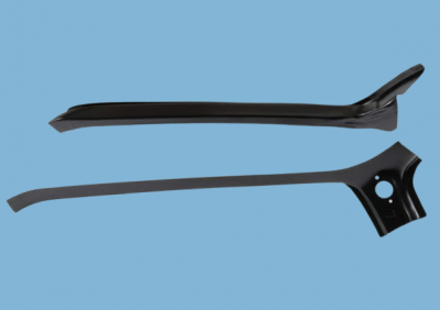 Roof frame on the A-pillar, front/inside, left, 2-piece for Porsche 911/912 Coupe, year 65-89
