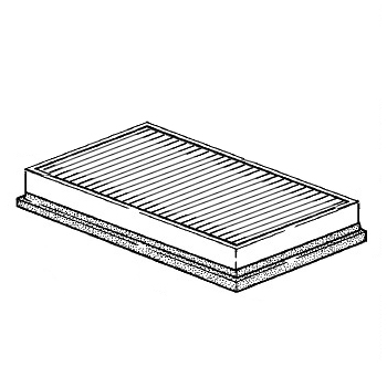 Luftfiltereinsatz für Porsche 944  94411018602