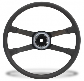 Leder - Lenkrad, schwarz, restauriert im Tausch, Ø 420 mm, für Porsche 911  90134708271X