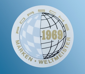 Aufkleber Marken Weltmeister 1969 für Porsche 911  ECK 8200/1
