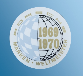 Aufkleber Marken-Weltmeister 69/70 für Porsche 911  ECK 8200/2