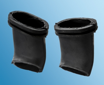 sleeve rubber flap control box passenger compartment set, left and right for Porsche 356 BT6 + C  64457269106,64457269206