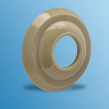 Rosette Fensterkurbel/Türzug beige, großer Durchmesser für Porsche 356 preA + AT1, Bj. 50-57  64455289101,64455289100