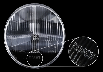 Bosch Scheinwerferglass H4 weiß, Rechtslenker, 1305614006, für Porsche 911  91163192701