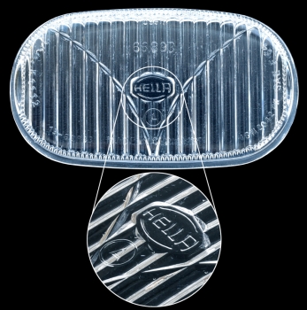 Hella Nebelscheinwerferglas, weiß für Porsche 356 B/C  64463121103
