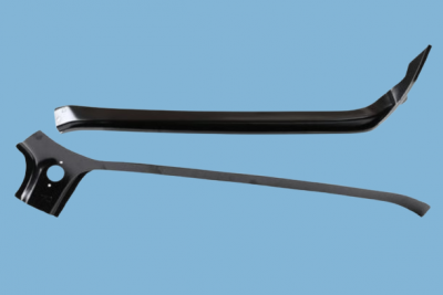 Roof frame on the A-pillar, front/inside, right, 2-piece for Porsche 911/912 Coupe, year 65-89