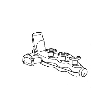 Wärmetauscher, Stahl für Porsche 911, Bj.75-83  93021102103, 1623103600, 91.103