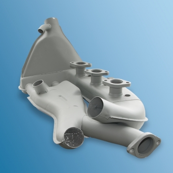 Wärmetauscher, mechanische Einspritzung, Stahl, links  2.2l-2.7l  91121102114, 1623102670, 91.013