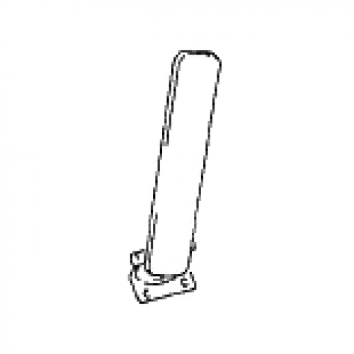 Gaspedal ohne Gummibelag für Porsche 356  64423011,PCG42301100