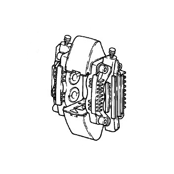 Bremssattel rechts für Porsche 911 Turbo, Bj.78-89  93035109203