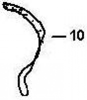 Überlaufschlauch 6x4x1000mm für Porsche 914  91435565300