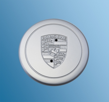 Nabendeckel silber lackiert, Durchmesser 71mm, mit Ring für Fuchsfelge für Porsche 911  91136103200