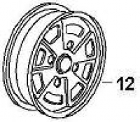 Fuchs Replik Felge, 5,5x15, ET40, mit Gutachten, für Porsche 914/4, 91436101101