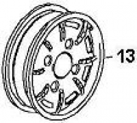 Nr.13 Lochscheibenrad Leichtmetall "Mahle"  5,5x15