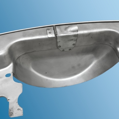 Preview: Motor Abdeckblech hinten für Porsche 356 preA  36906122