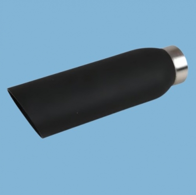 Auspuffendrohr, Edelstahl, schwarz, für Porsche 924/924S/944 alle        477253191D,477253191E,477253191C,477253191F,477253191B