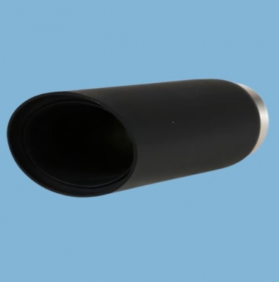 Preview: Auspuffendrohr, Edelstahl, schwarz, für Porsche 924/924S/944 alle         477253191D,477253191E,477253191C,477253191F,477253191B