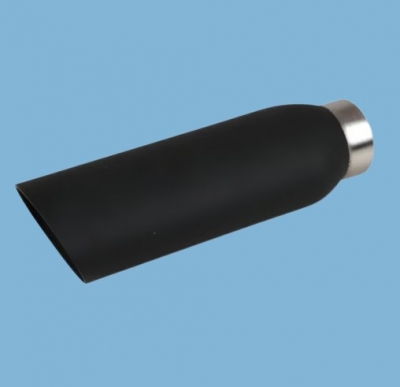 Auspuffendrohr, Edelstahl, schwarz, für Porsche 924/924S/944 alle     477253191D,477253191E,477253191C,477253191F,477253191B