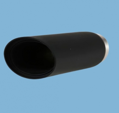 Preview: Auspuffendrohr, Edelstahl, schwarz, für Porsche 924/924S/944 alle    477253191D,477253191E,477253191C,477253191F,477253191B