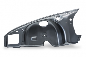 Radkasten vorne links für Porsche 911, ohne Batteriekasten und Federbeindom, Bj.69-73  91150103309, 1682350470, 591043