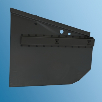 Seitenteil für Batteriekasten mit Stoßstangenaufnahme rechts für Porsche 356 BT6/C  64450103406