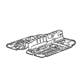 Bodenteil Mitte für Porsche 944  94450150100