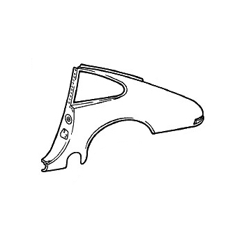 Seitenteil rechts für Porsche 911 alle SC und Carrera, Bj. 74-86  91150306210