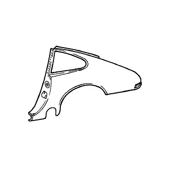 Seitenteil links Für Porsche 911, Turbo  93050306104