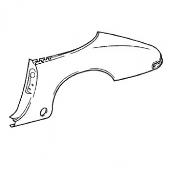 Seitenteil hinten links für Porsche 911 Targa, Bj.87-89  91150306151