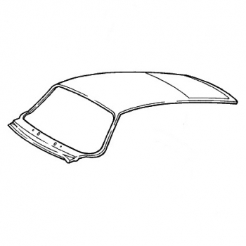 Dachaussenhaut mit Schiebedach für Porsche 911, Bj. 74-86  91150308713