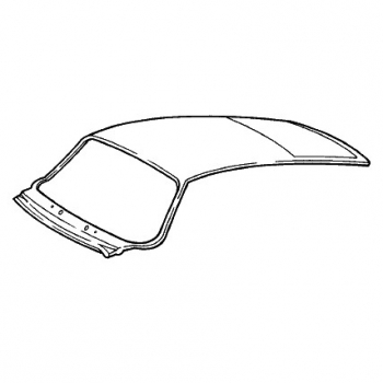 Dachaussenhaut mit Schiebedach für Porsche 911, Bj.89  91150308717