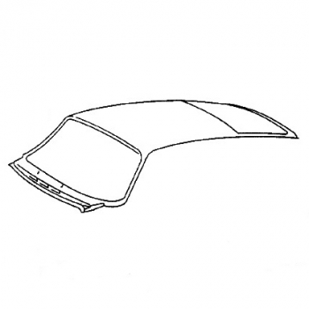 outer roof panel with sun roof for Porsche 911, 69-73  91150308713