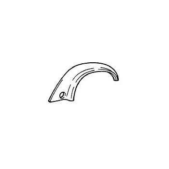 Kotflügelverbreiterung links für Porsche 911 Turbo, Bj.74-86  93050360700, 1680400170, 591383