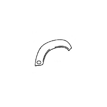 wing joining plate right for Porsche 911 Turbo, -86    93050360800,1680400180, 591384