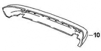 Nr.10 Stossfänger hinten  944S2/Turbo Fahrzeuge mit Flügelheckschürze