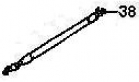 Haubendämpfer links für Porsche 944  94451234900