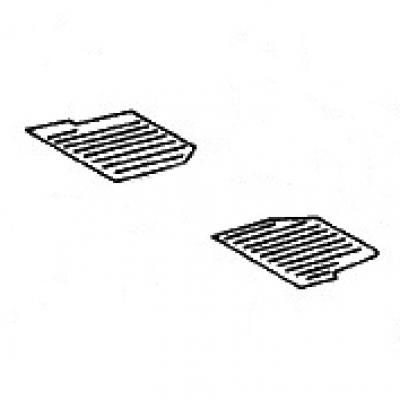 Gummiunterlage Notsitz Set für Porsche 356 BT6-C  64455112106