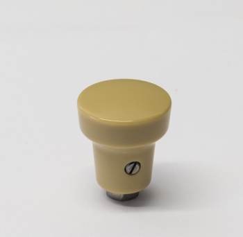 Schalterknopf beige, mittel mit Messingbüchse M5 und Sicherungsschraube M3,5 für Handgas  64455282004