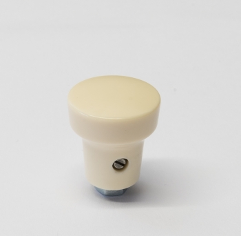 Schalterknopf creme, mittel mit Messingbüchse M5 und Sicherungsschraube M3,5 für Handgas  64455282004