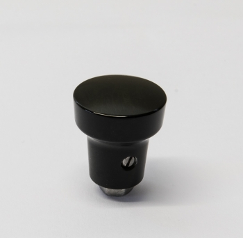 Schalterknopf schwarz, mittel mit Messingbüchse M5 und Sicherungsschraube M3,5 für Handgas  64455282004