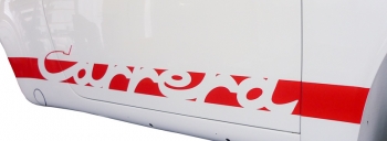 Schriftzug Carrera, rot, 4-teiliger Satz, für Porsche 911  91155903401