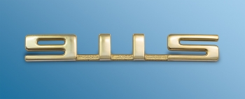 Schriftzug 911S, Gold, for Porsche 911, Bj.74-75  90155930850