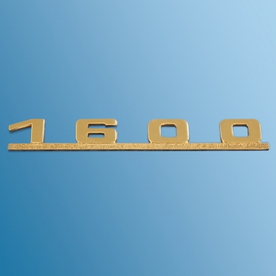 Schriftzug '1600' vergoldet für Porsche 356A  64455931100