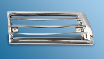 Hupengitter, rechts, Chrom, Kunststoff, 2-Loch-Aufnahme für Porsche 911/912, Bj. 65-68  PCG55943250