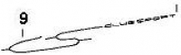 Nr.9 Schriftzug "CS CLub Sport" silber