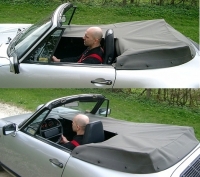 Preview: Persenning schwarz sowie in vielen unterschiedlichen Farben, für Porsche 911 Cabrio+Speedster, Bj.82-85  91156192300