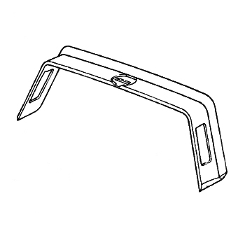 Innenblende, Ausführung mit Verdeckrückwand für Porsche 911 Targa, Bj.68-69  90156501745