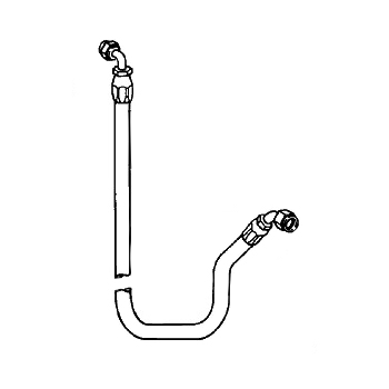 Schlauchleitung für Porsche 911 Turbo, Bj. 78-79  93057314900